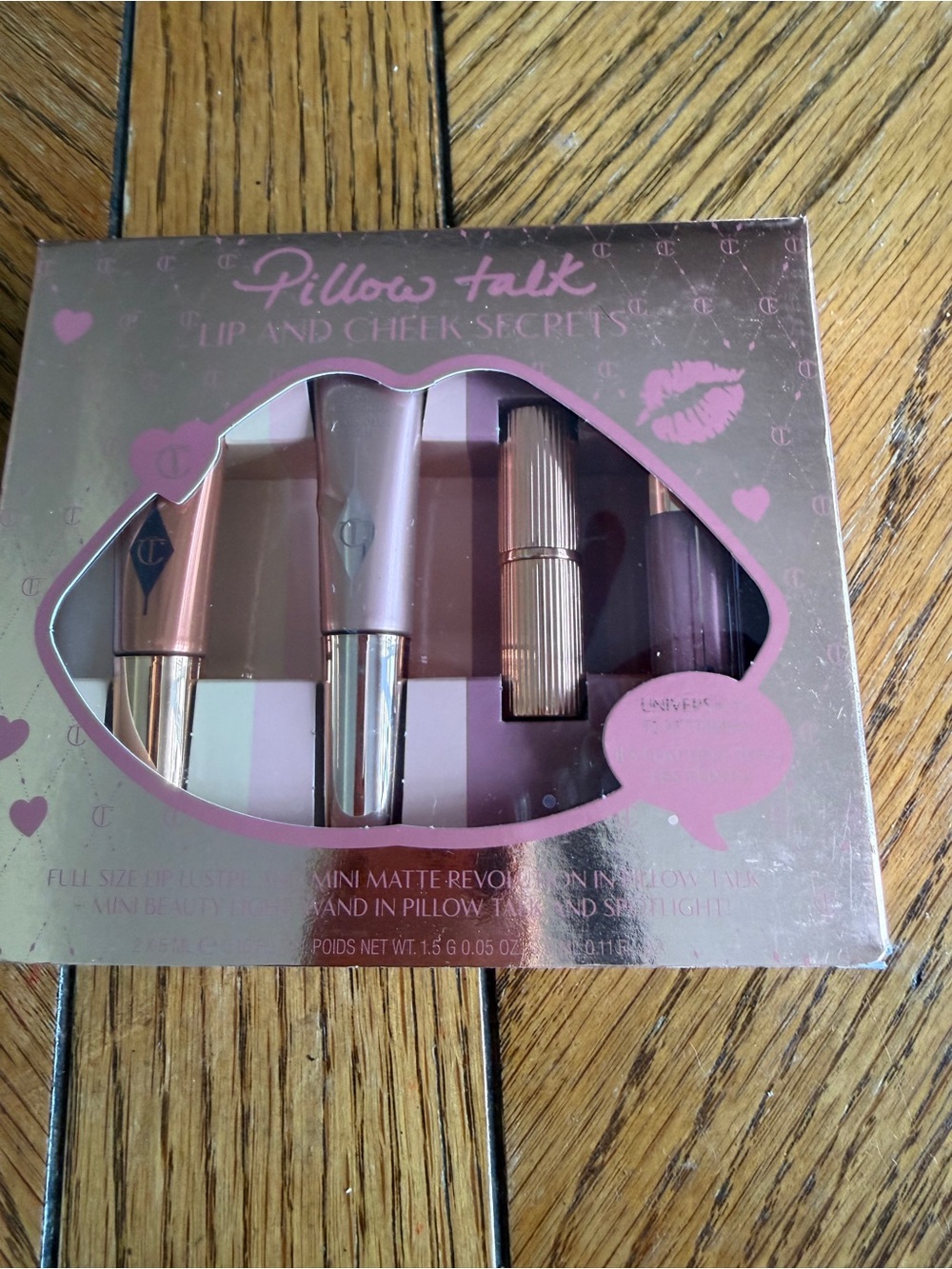 Charlotte Tilbury Pillow Talk Lip & Cheek Mini Set - Pink, Rose, Nude